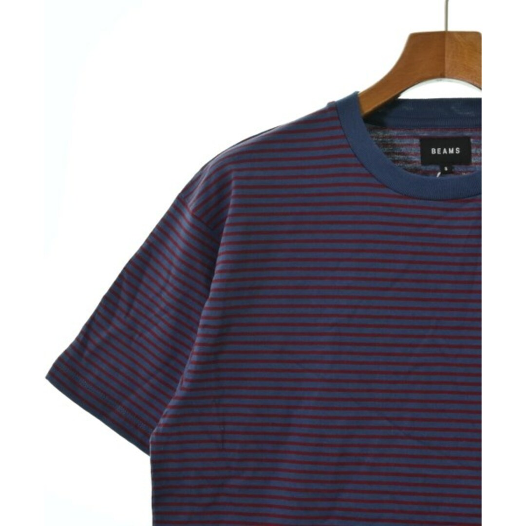 BEAMS(ビームス)のBEAMS ビームス Tシャツ・カットソー S 青x赤(ボーダー) 【古着】【中古】 メンズのトップス(Tシャツ/カットソー(半袖/袖なし))の商品写真