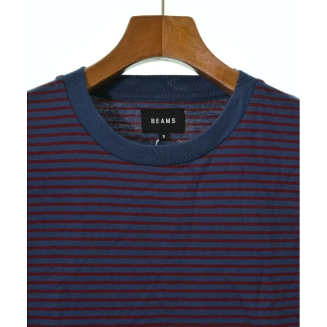 BEAMS(ビームス)のBEAMS ビームス Tシャツ・カットソー S 青x赤(ボーダー) 【古着】【中古】 メンズのトップス(Tシャツ/カットソー(半袖/袖なし))の商品写真