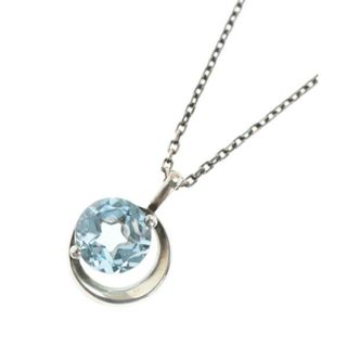 スタージュエリー(STAR JEWELRY)のSTAR JEWELRY スタージュエリー ネックレス - シルバーx水色 【古着】【中古】(ネックレス)