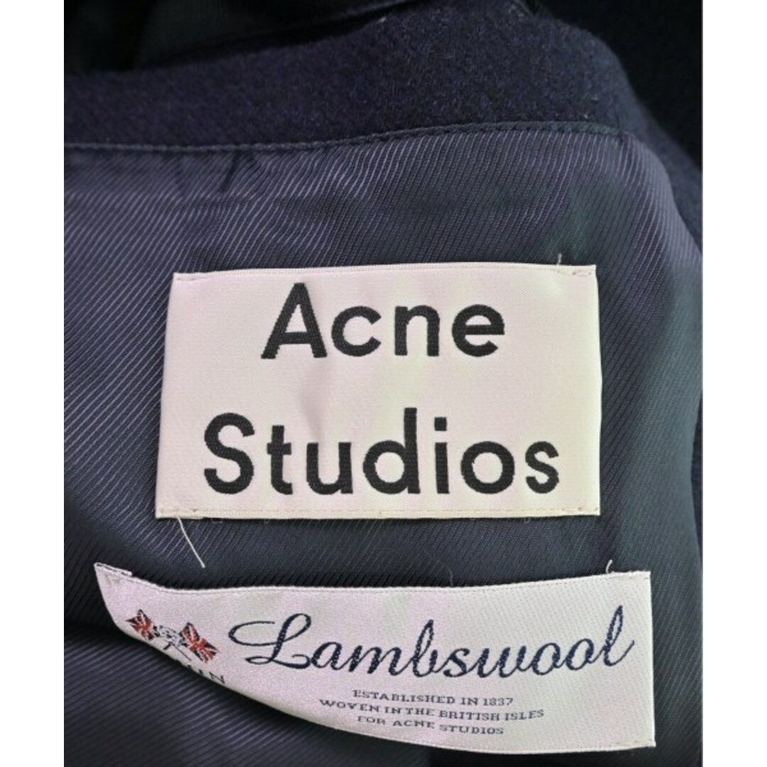 Acne Studios(アクネストゥディオズ)のAcne Studios ステンカラーコート 44(S位) 紺 【古着】【中古】 メンズのジャケット/アウター(ステンカラーコート)の商品写真