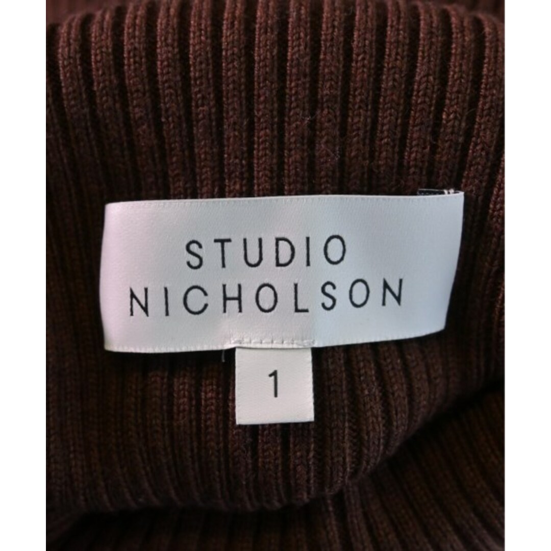 STUDIO NICHOLSON(スタジオニコルソン)のSTUDIO NICHOLSON ニット・セーター 1(S位) 茶 【古着】【中古】 メンズのトップス(ニット/セーター)の商品写真