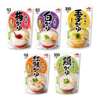 味の素KK おかゆ　梅・白・玉子・紅鮭・鶏　各１（250g)　(レトルト食品)