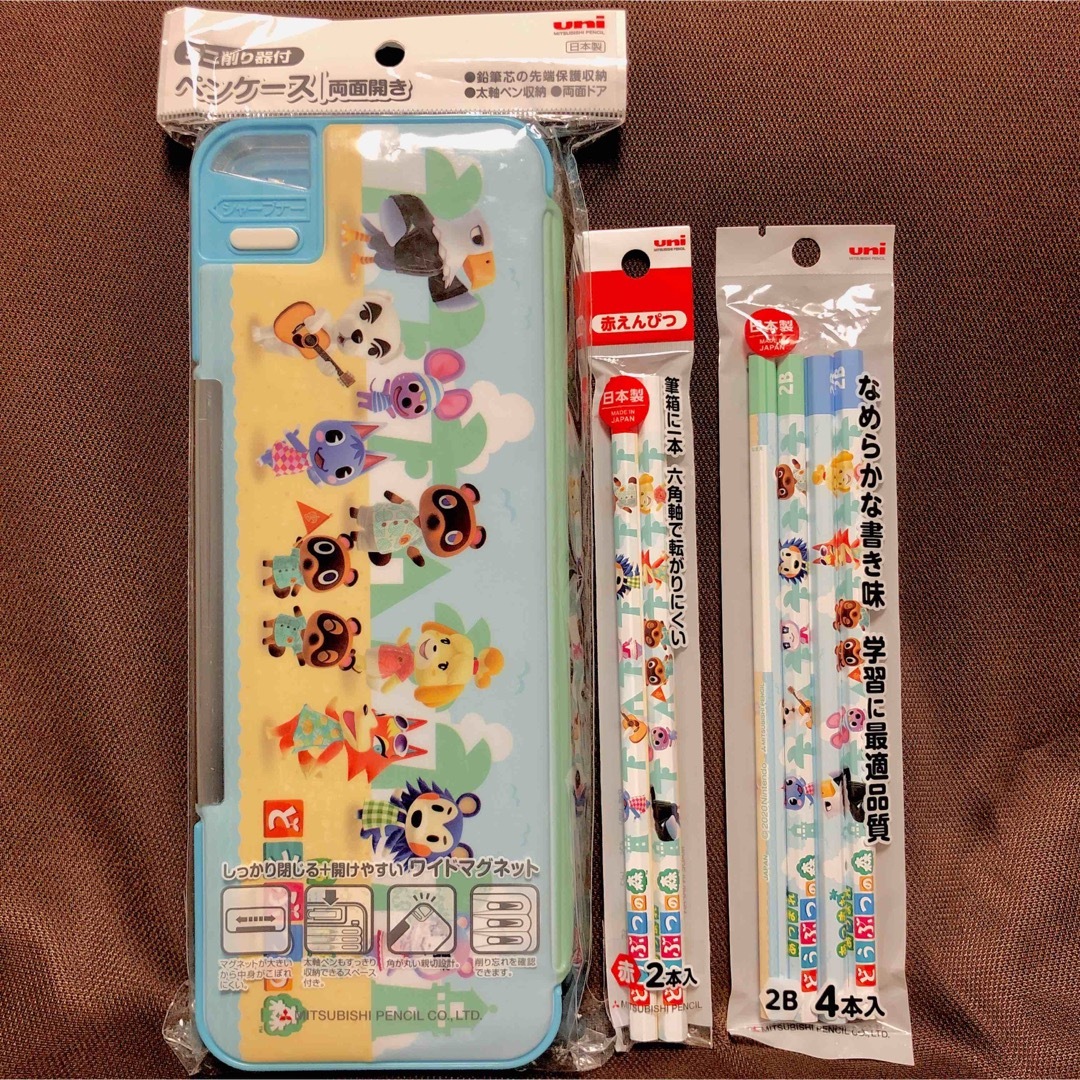 Nintendo Switch - あつまれどうぶつの森 筆箱&鉛筆&赤鉛筆 日本 Nintendo Switch - あつまれどうぶつの森 筆箱&鉛筆&赤鉛筆 日本