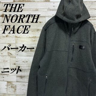 ザノースフェイス(THE NORTH FACE)の【350】ノースフェイスフルジップニットフリースパーカーワンポイントロゴ(ブルゾン)