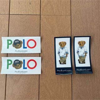 ポロラルフローレン(POLO RALPH LAUREN)のポロラルフローレン　ポロベアのステッカー　4枚(ノベルティグッズ)