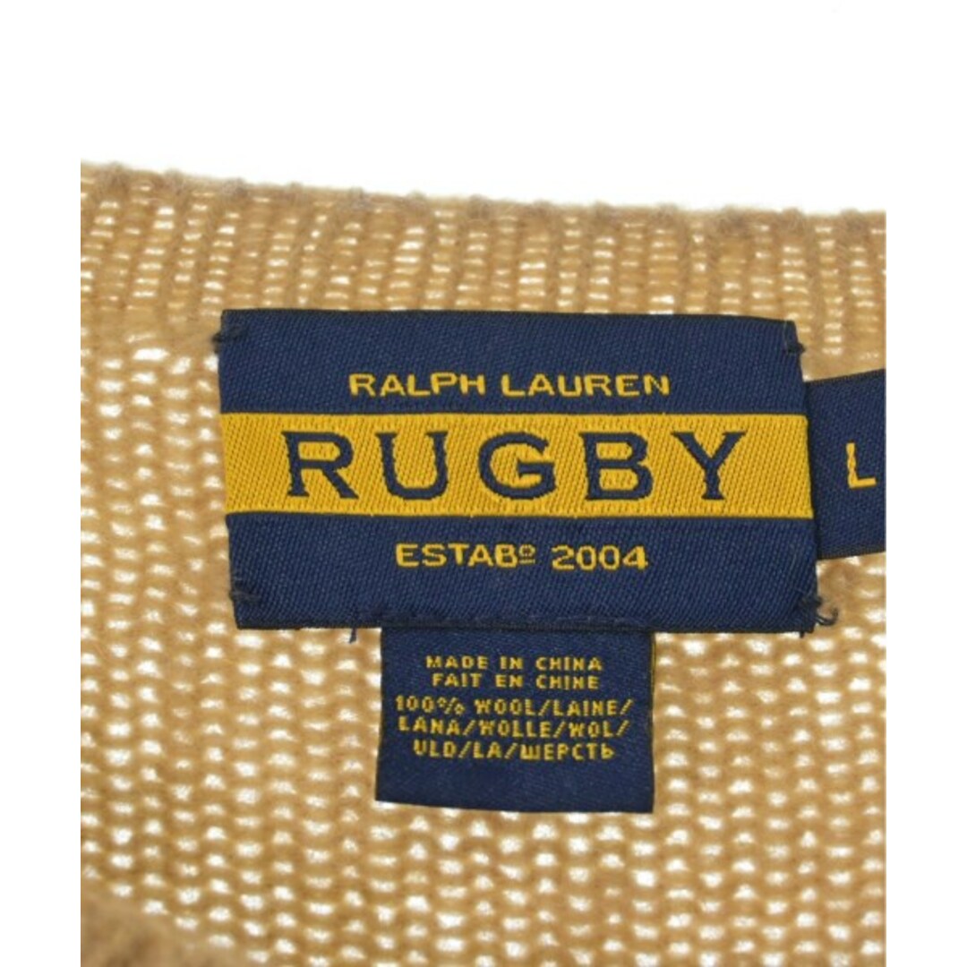 Ralph Lauren Rugby ニット・セーター L ベージュ 【古着】【中古】 メンズのトップス(ニット/セーター)の商品写真