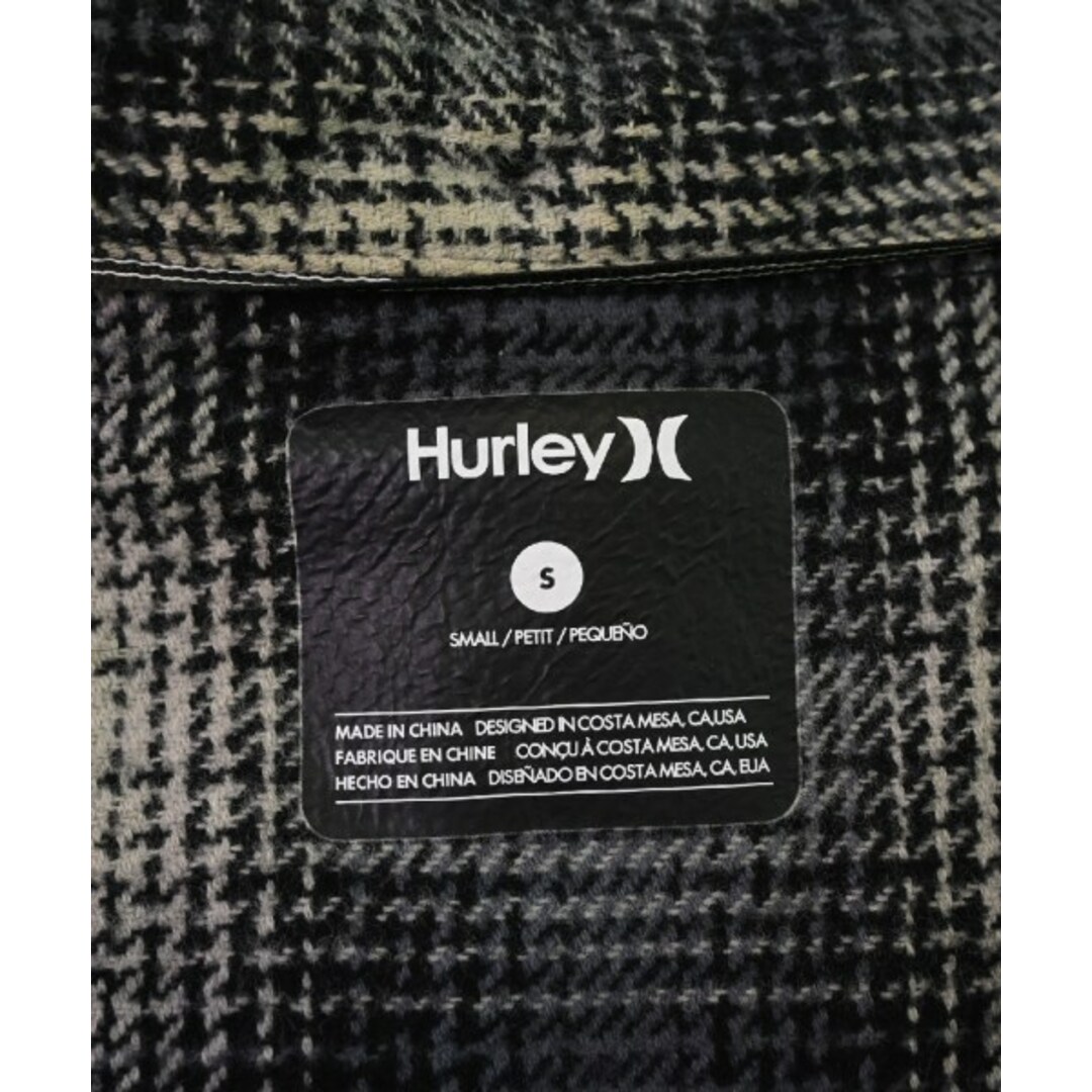 Hurley(ハーレー)のHurley ハーレー カジュアルシャツ S グレーx黒x白系(チェック) 【古着】【中古】 メンズのトップス(シャツ)の商品写真