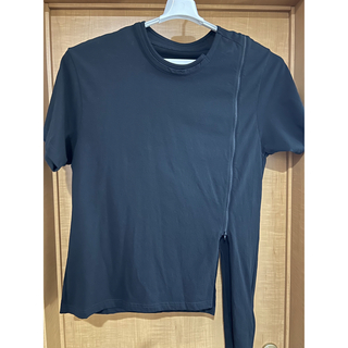 グラウンドワイ(Ground Y)のCotton Zipper Short Sleeves Cut Sew(Tシャツ/カットソー(半袖/袖なし))