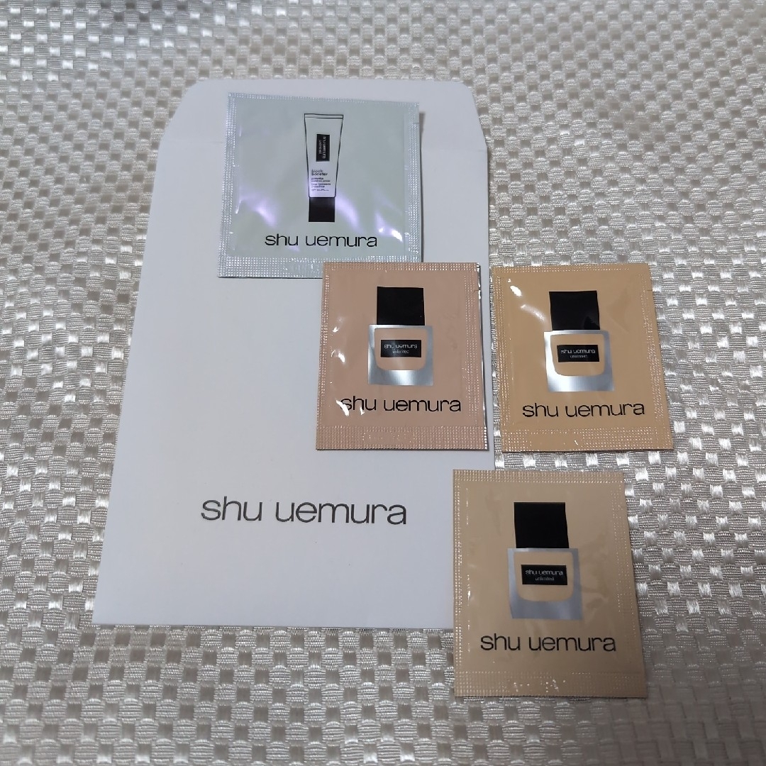 shu uemura(シュウウエムラ)のshu uemura　化粧下地、リキッドファンデ　お試しセット コスメ/美容のキット/セット(サンプル/トライアルキット)の商品写真