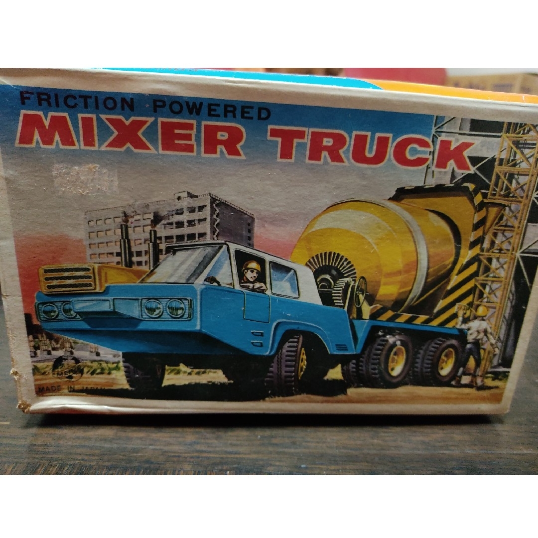 ミキサートラック MIXER TRUCK ブリキ 日本製 レトロ エンタメ/ホビーのおもちゃ/ぬいぐるみ(ミニカー)の商品写真