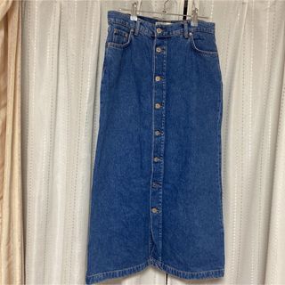 ザラ(ZARA)のZARA デニムタイトスカート(ロングスカート)