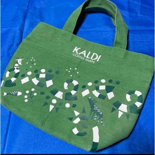 カルディ(KALDI)の❗️クーマ様専用❗️☕️KALDI☕️ミニバッグ　グリーン【3/31まで】(トートバッグ)