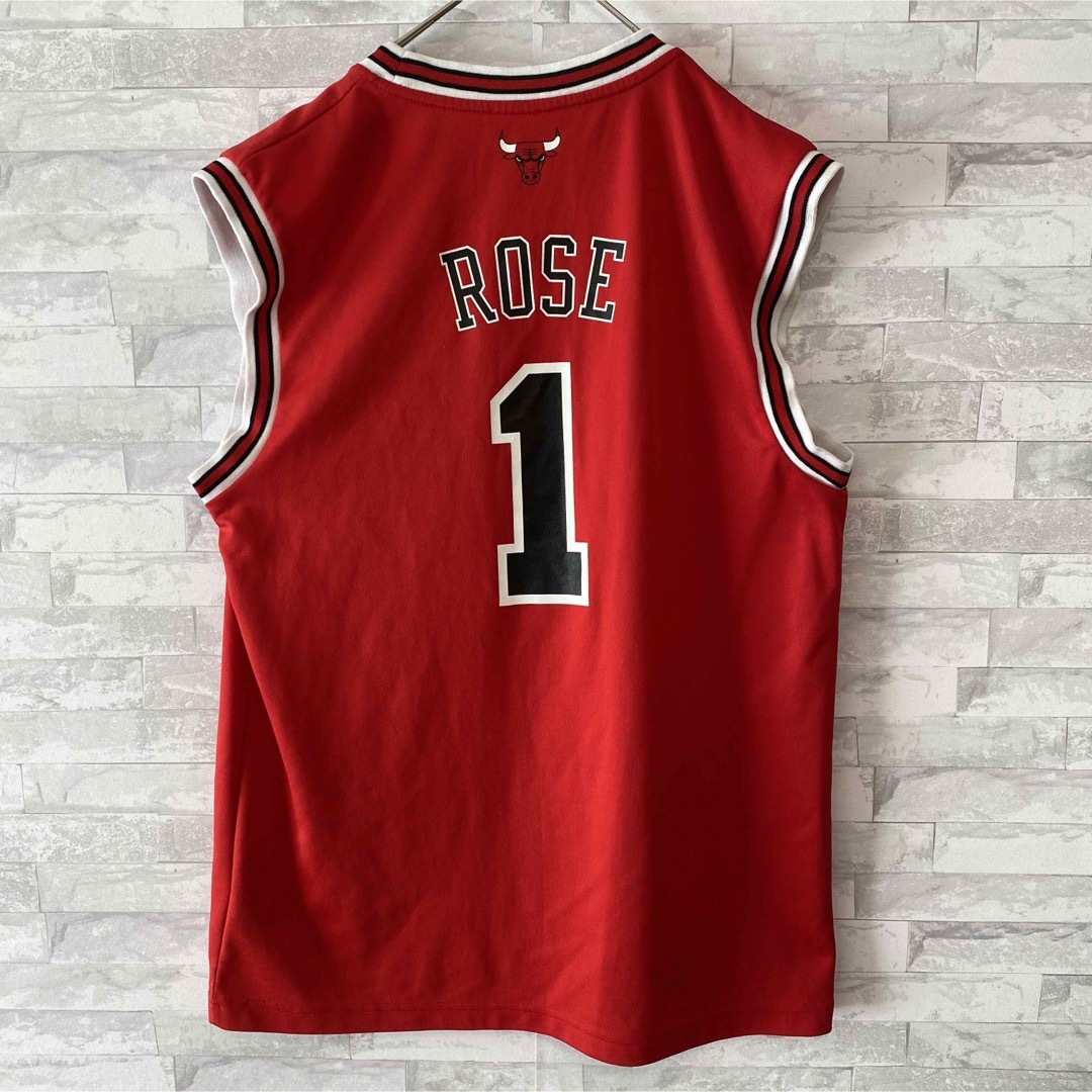 adidas(アディダス)のNBA ROSE ＃1 デリック・ローズ BULLS ブルズ ユニフォーム スポーツ/アウトドアのスポーツ/アウトドア その他(バスケットボール)の商品写真