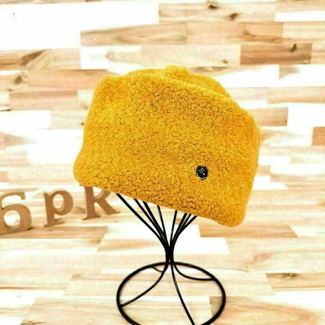 C-PLUS HEAD WEAR(シープラスヘッドウェアー)の【シープラスヘッドウェアー】CPHカフニットキャップ ニット帽 黄土色×黒 メンズの帽子(ニット帽/ビーニー)の商品写真