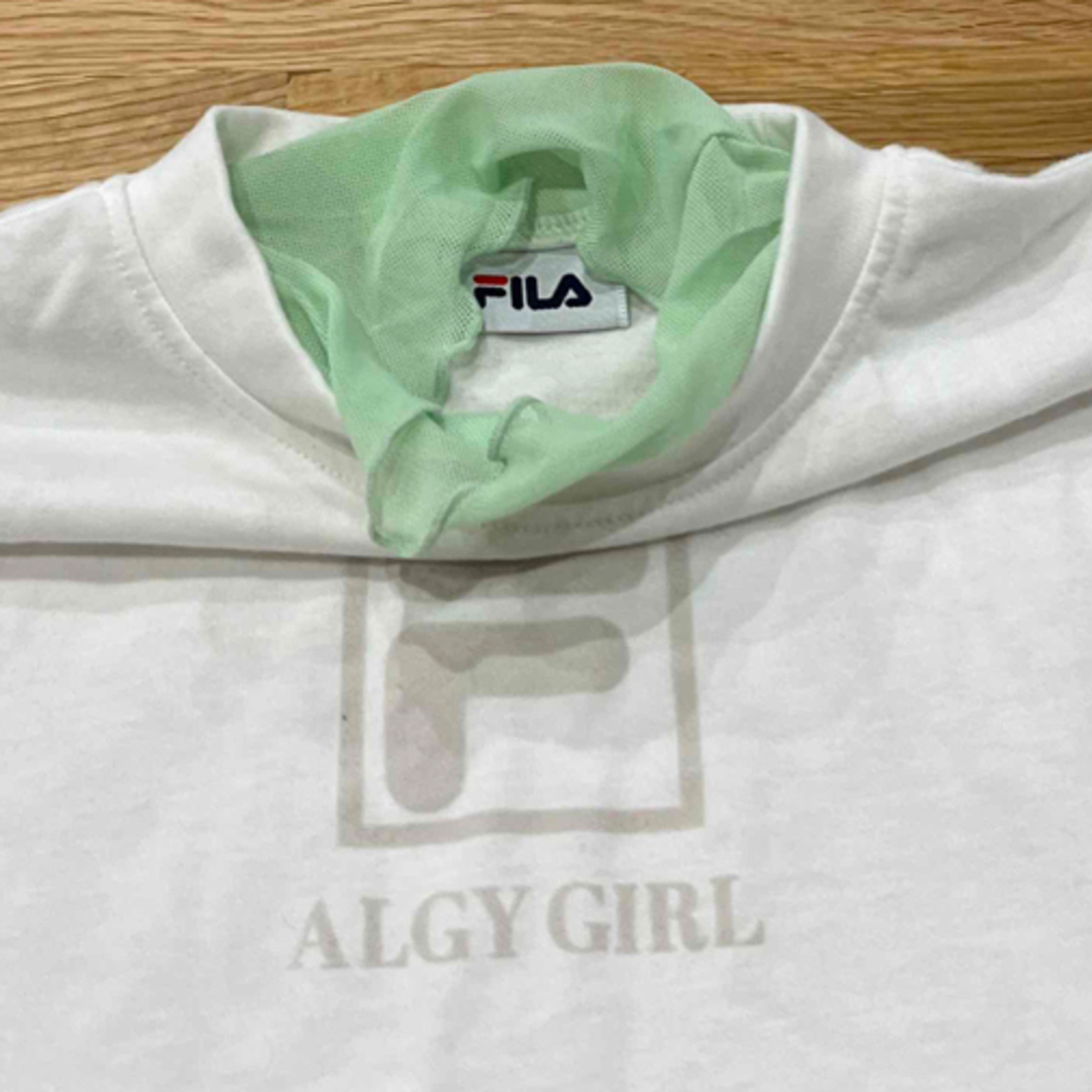 FILA(フィラ)のFILAコラボシアー衿ロンT 女の子 ALGY  キッズ/ベビー/マタニティのキッズ服女の子用(90cm~)(Tシャツ/カットソー)の商品写真