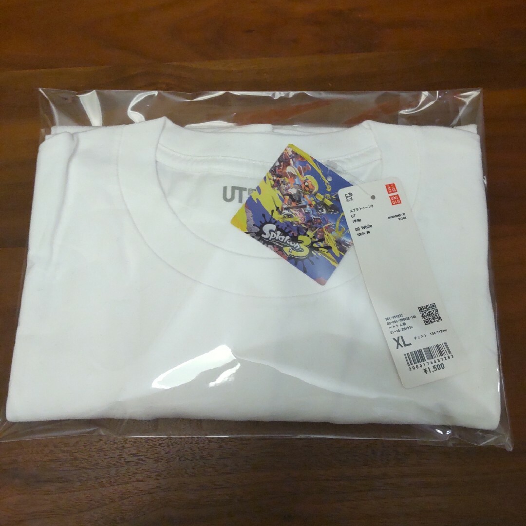 UNIQLO(ユニクロ)のユニクロ スプラトゥーン3 ホワイト Tシャツ  splatoon3 XLサイズ メンズのトップス(Tシャツ/カットソー(半袖/袖なし))の商品写真