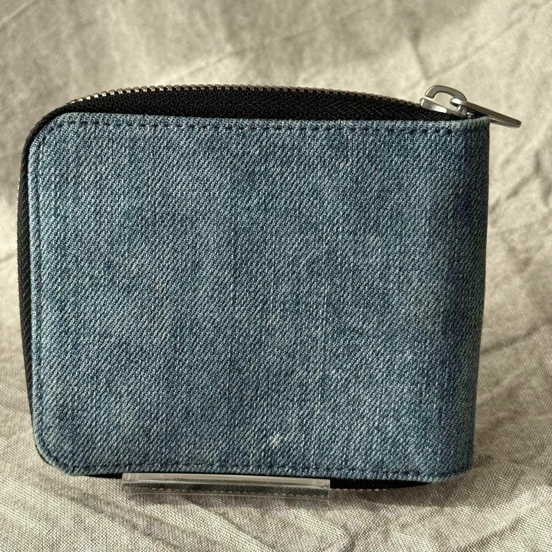 DIESEL(ディーゼル)のディーゼル デニム レザー 折り財布 ジップウォレット メンズのファッション小物(折り財布)の商品写真