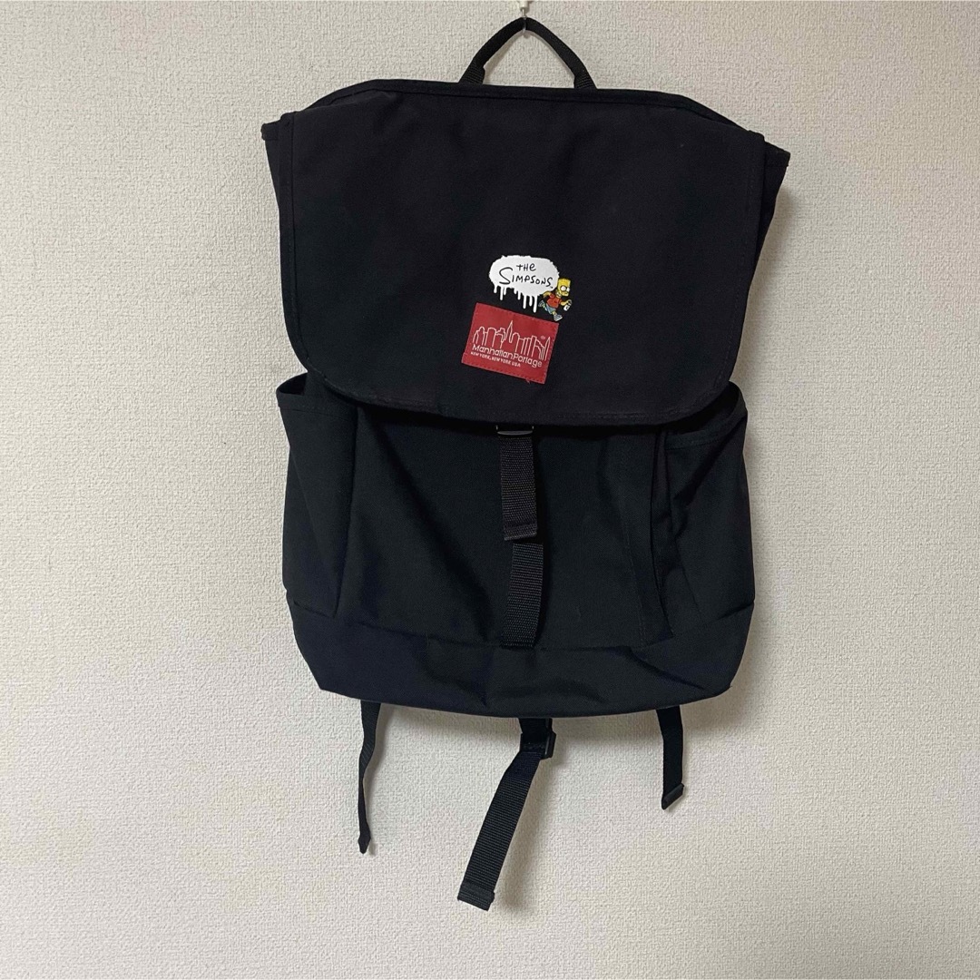 Manhattan Portage(マンハッタンポーテージ)の【超希少品・入手困難】マンハッタンポーテージ　シンプソンズ　コラボ　リュック　黒 メンズのバッグ(バッグパック/リュック)の商品写真