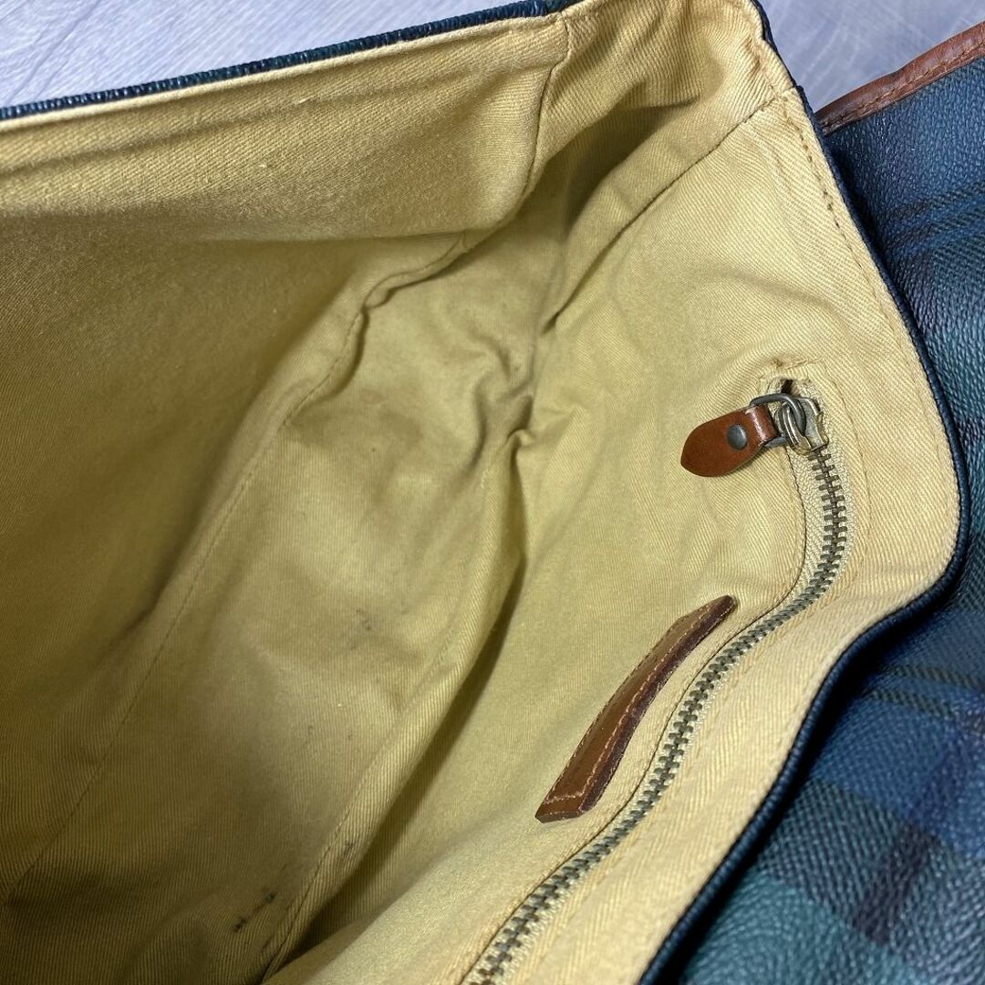POLO RALPH LAUREN(ポロラルフローレン)のPolo Ralph Lauren ショルダーバッグ グリーン チェック柄  メンズのバッグ(ショルダーバッグ)の商品写真