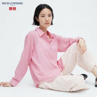 ユニクロ(UNIQLO)のUNIQLOシアーコットンリラックスシャツ(シャツ/ブラウス(長袖/七分))