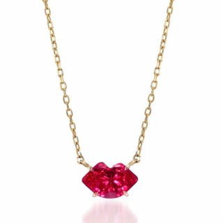 スタージュエリー(STAR JEWELRY)の【大幅値下げ】スタージュエリーガール　リップ　ネックレス　k10(ネックレス)