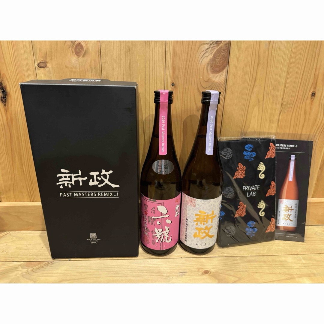 新政 2020年特別頒布会 六號しぼりたて&秋田流純米酒2本セット 食品/飲料/酒の酒(日本酒)の商品写真