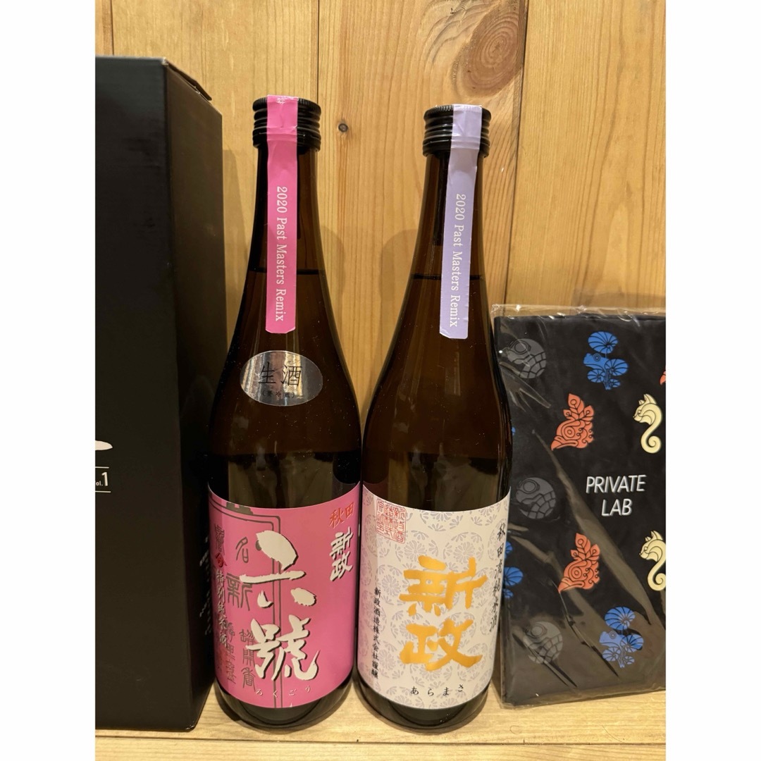 新政 2020年特別頒布会 六號しぼりたて&秋田流純米酒2本セット 食品/飲料/酒の酒(日本酒)の商品写真