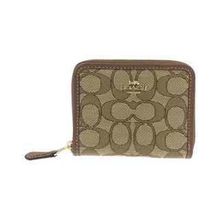 コーチ(COACH)の美品 コーチ COACH ラウンドファスナー二つ折り財布 レディース(財布)