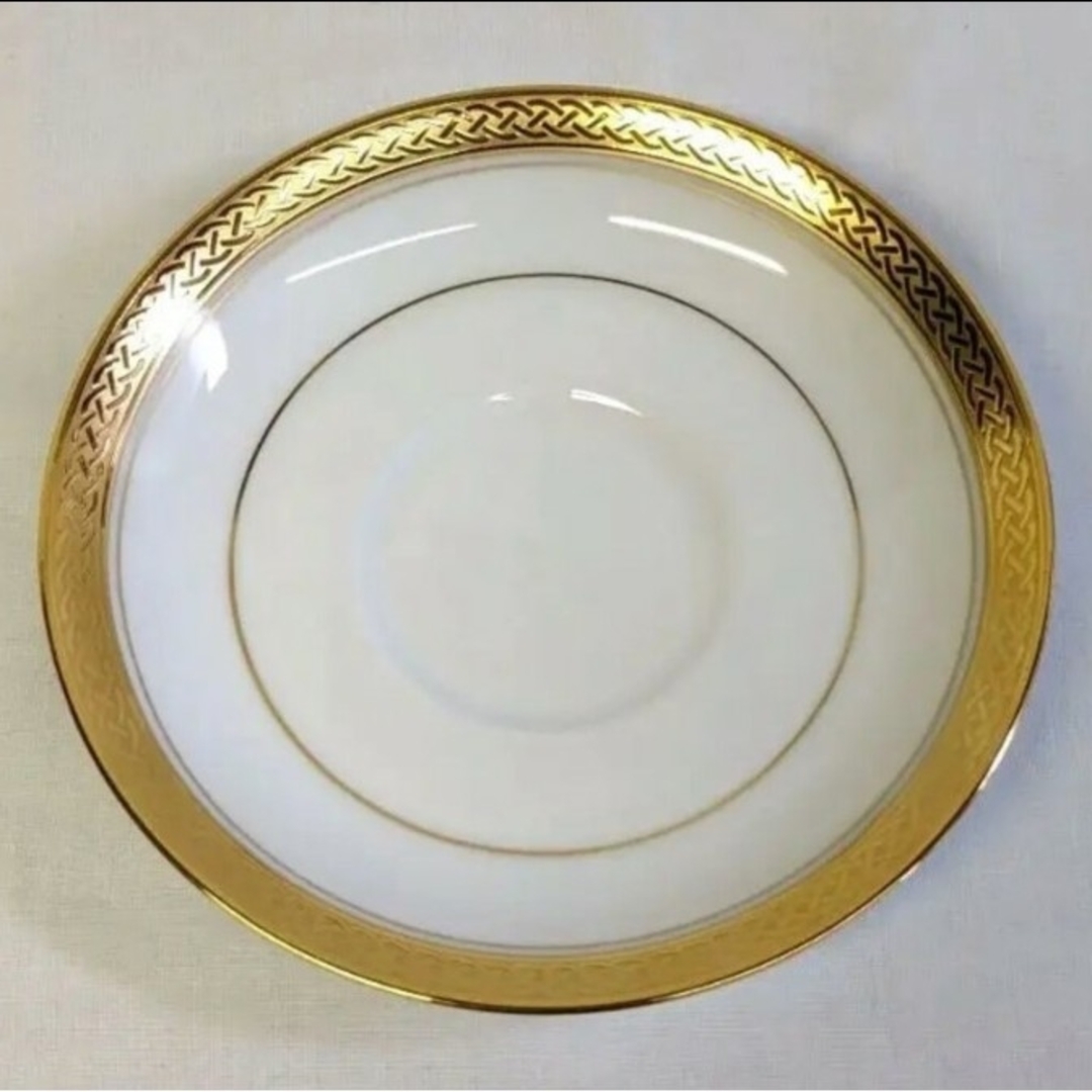 Noritake(ノリタケ)の未使用　ノリタケ　ローゼンボルグ　カップ&ソーサー　金彩　美品　1466　1客 エンタメ/ホビーの美術品/アンティーク(陶芸)の商品写真