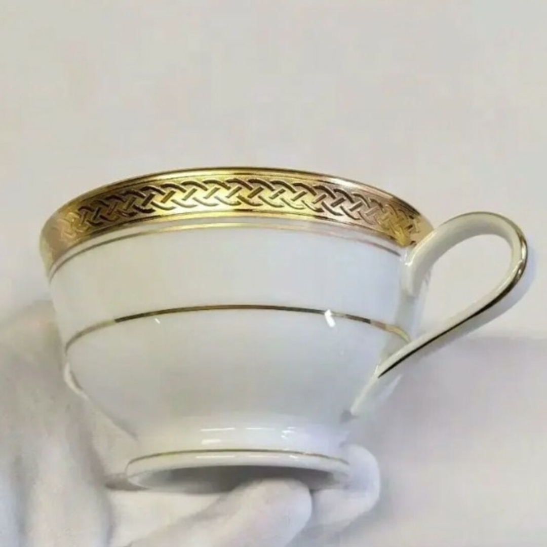 Noritake(ノリタケ)の未使用　ノリタケ　ローゼンボルグ　カップ&ソーサー　金彩　美品　1466　1客 エンタメ/ホビーの美術品/アンティーク(陶芸)の商品写真