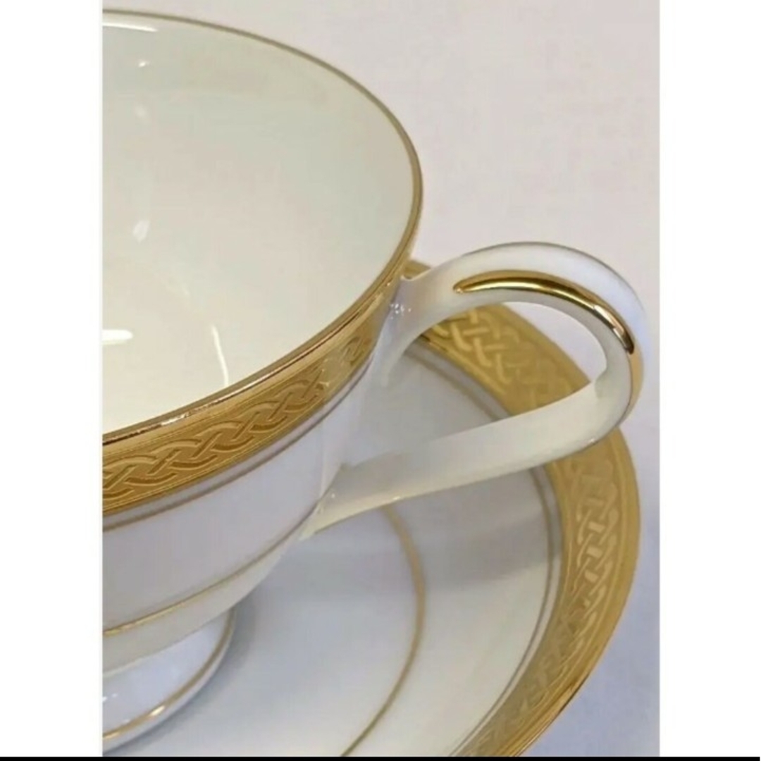 Noritake(ノリタケ)の未使用　ノリタケ　ローゼンボルグ　カップ&ソーサー　金彩　美品　1466　1客 エンタメ/ホビーの美術品/アンティーク(陶芸)の商品写真