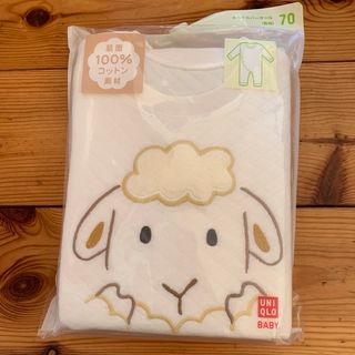 ユニクロ(UNIQLO)のユニクロ　キルトカバーオール　新品　70 2点セット(カバーオール)