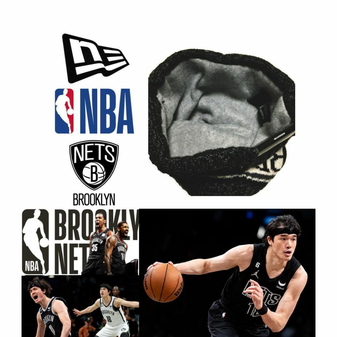 NEW ERA(ニューエラー)のニューエラ BROOKLYN NETS ブルックリンネッツ ニットキャップ メンズの帽子(ニット帽/ビーニー)の商品写真