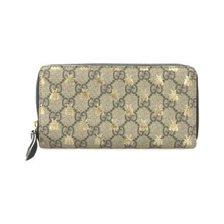 グッチ(Gucci)のグッチ GUCCI ラウンドファスナー長財布 ビー ハチ付き レディース(財布)