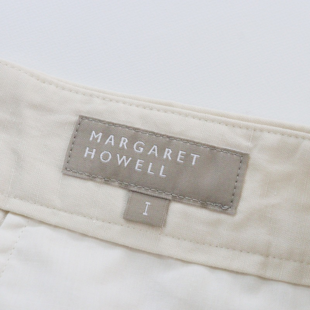 MARGARET HOWELL(マーガレットハウエル)の2021 マーガレットハウエル MARGARET HOWELL PLAIN WEAVE COTTON LINEN スカート 1/オフホワイト ボトムス【2400013709842】 レディースのスカート(ひざ丈スカート)の商品写真