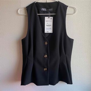 ザラ(ZARA)のZARA ベスト　黒　フォーマル(ベスト/ジレ)