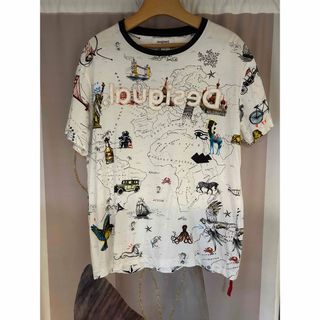 デシグアル(DESIGUAL)のデシグアル Desigual アニマル Tシャツショートスリーブ MAP 廃盤品(Tシャツ/カットソー(半袖/袖なし))