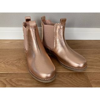 エイチアンドエム(H&M)の新品H&M ピンクゴールド　ローズゴールド　14〜15cm キッズブーツ　レザー(ブーツ)