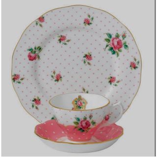 ロイヤルアルバート(ROYAL ALBERT)のRoyal AlbertロイヤルアルバートCheekyPink3Pieceset(グラス/カップ)