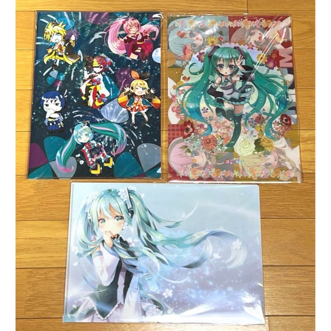 初音ミク クリアファイル 3枚セット - アニメグッズ