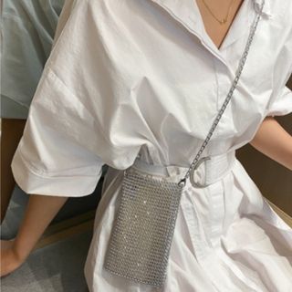 ザラ(ZARA)のショルダーバッグ バッグ メタリックショルダーバッグ 斜め掛けスマホケース (ショルダーバッグ)