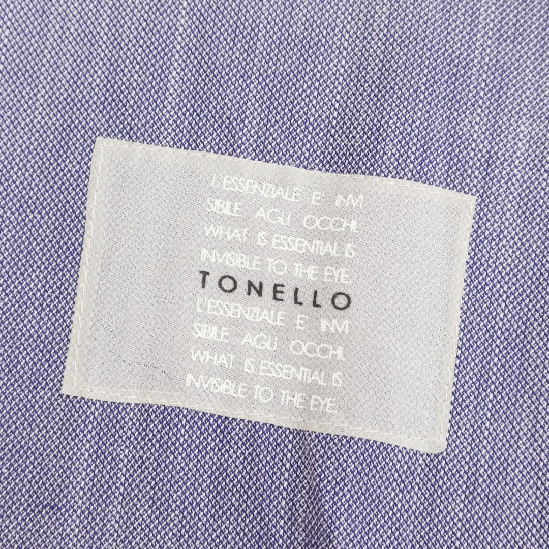 【中古】トネッロ TONELLO コットン ジャケット パープルブルー系【サイズ42】【メンズ】 メンズのジャケット/アウター(テーラードジャケット)の商品写真