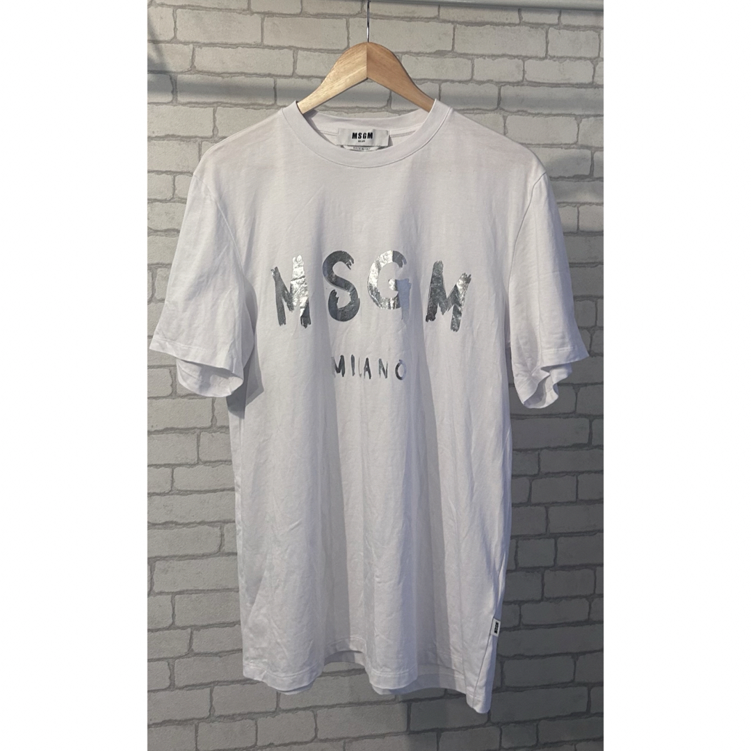 MSGM エムエスジーエム 猫プリント Tシャツ Mサイズ ホワイト - トップス