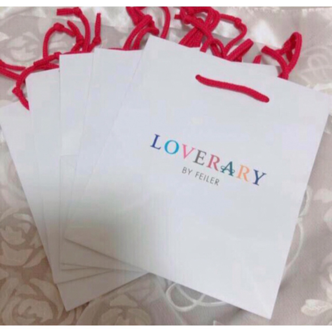 FEILER(フェイラー)のLOVERARY BY FEILER ショッパー ショップ袋 5枚 レディースのバッグ(ショップ袋)の商品写真