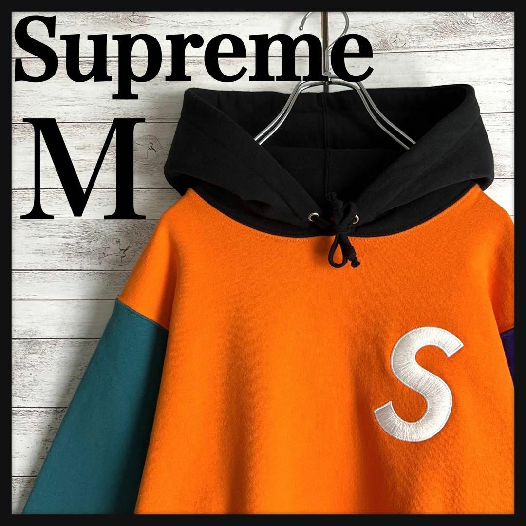 Supreme(シュプリーム)の8769【即完売モデル】シュプリーム☆刺繍Sロゴマルチカラー パーカー　美品 メンズのトップス(パーカー)の商品写真