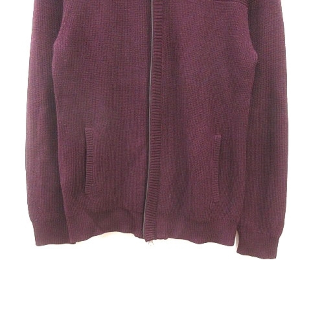 other(アザー)のニコル ニットジャケット ジップアップ 長袖 48 紫 パープル ■MO メンズのジャケット/アウター(その他)の商品写真