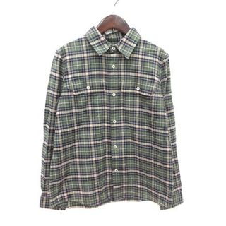 アーペーセー(A.P.C)のアーペーセー A.P.C. ネルシャツ 長袖 チェック S 緑 グリーン /CT(シャツ/ブラウス(長袖/七分))