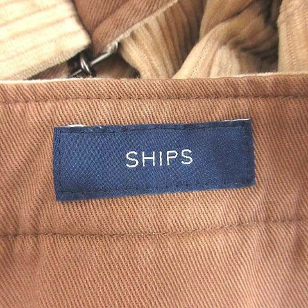 SHIPS(シップス)のシップス SHIPS サロペットパンツ ワイド ロング コーデュロイ ベージュ レディースのパンツ(サロペット/オーバーオール)の商品写真