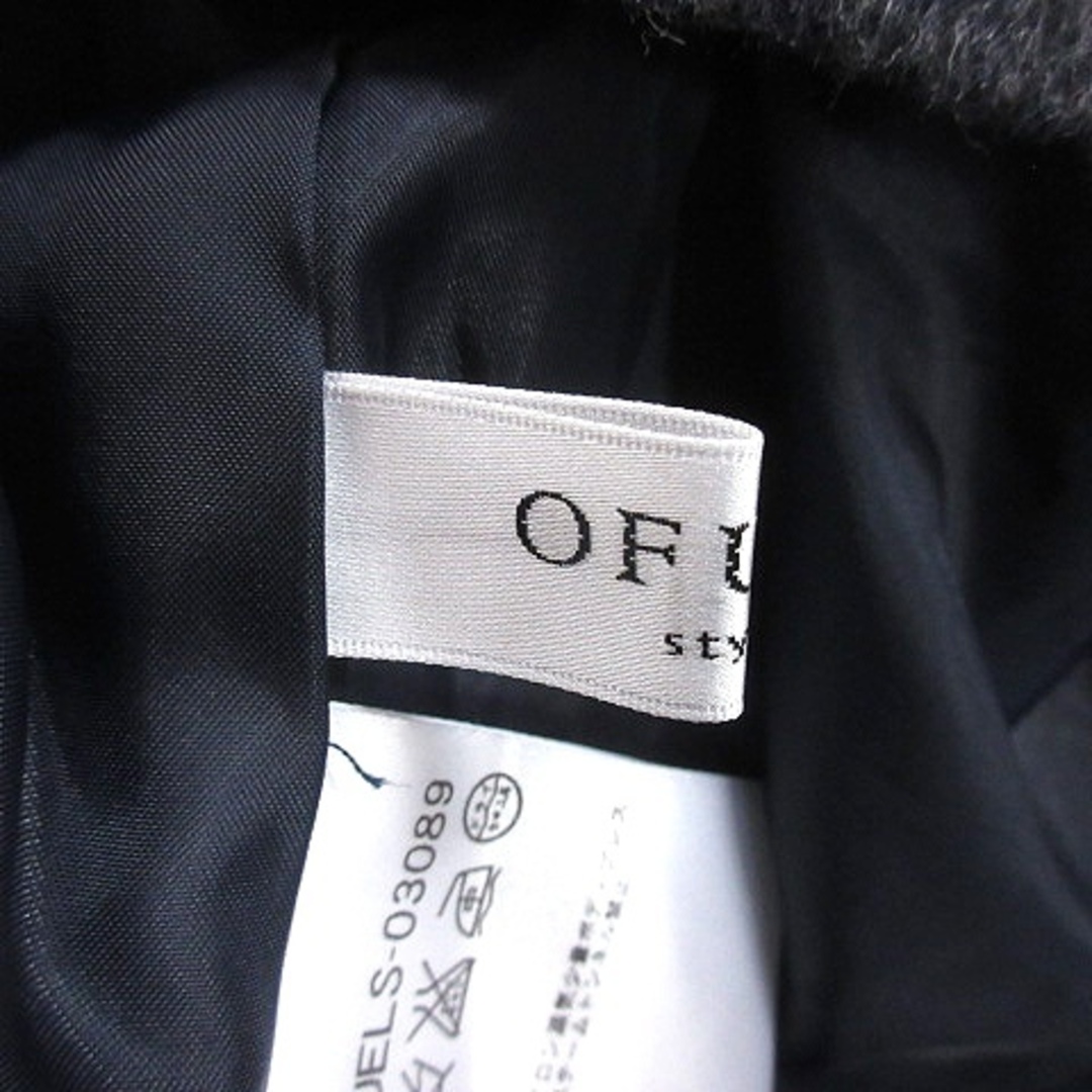 OFUON(オフオン)のオフオン ワンピース ひざ丈 ボーダー 長袖 40 紺 ネイビー グレー /AU レディースのワンピース(ひざ丈ワンピース)の商品写真