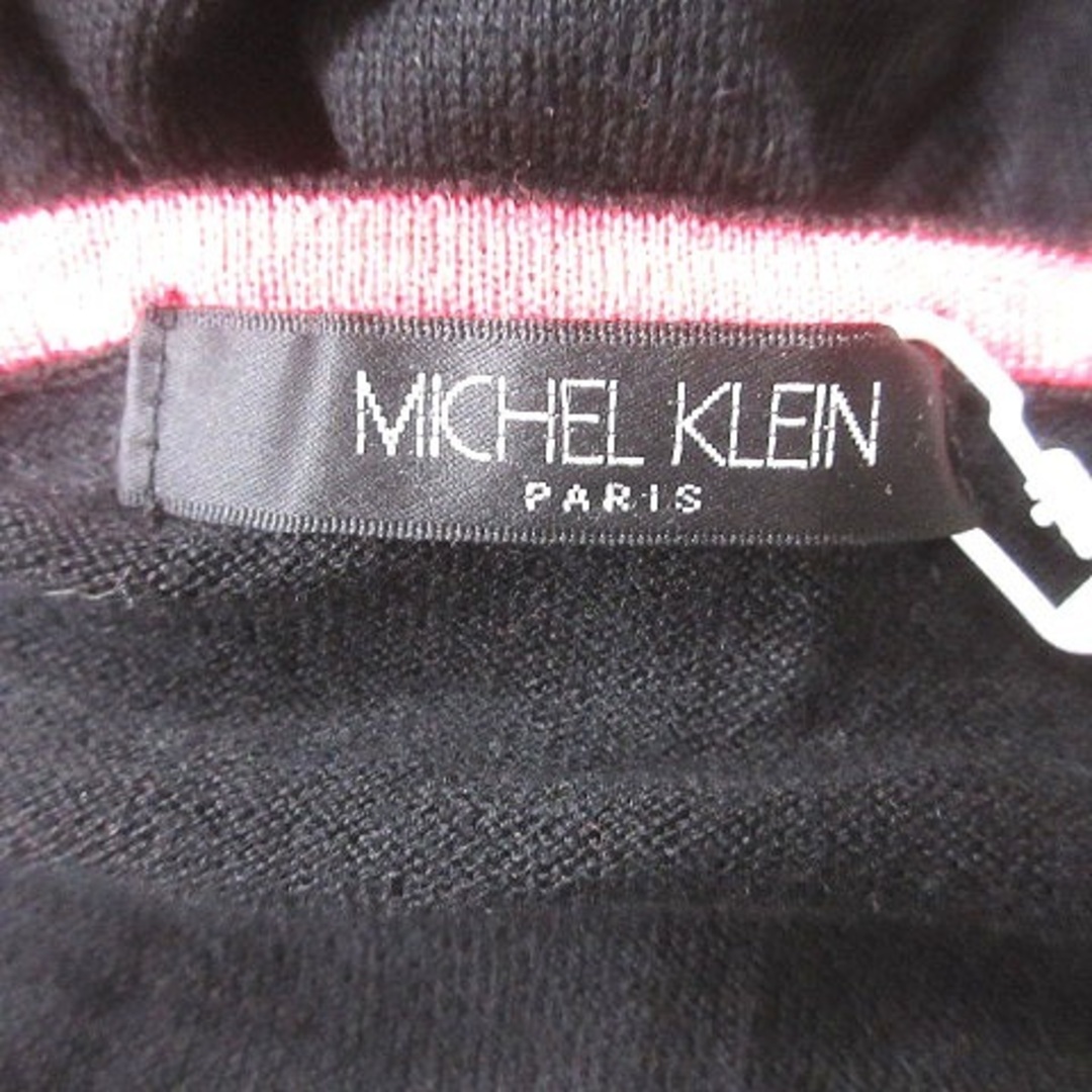 MICHEL KLEIN(ミッシェルクラン)のミッシェルクラン ニット カットソー 長袖 38 黒 ブラック レディースのトップス(ニット/セーター)の商品写真